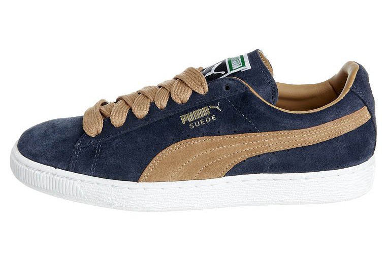 puma suede bleu beige