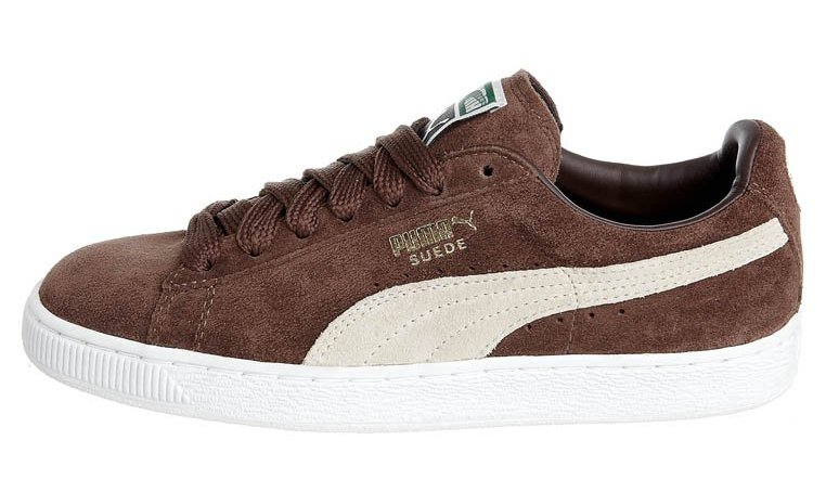 puma suede platform marron
