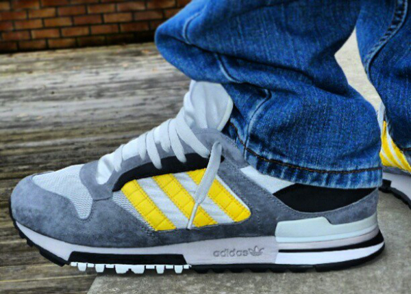 adidas zx600 grey yellow for sale