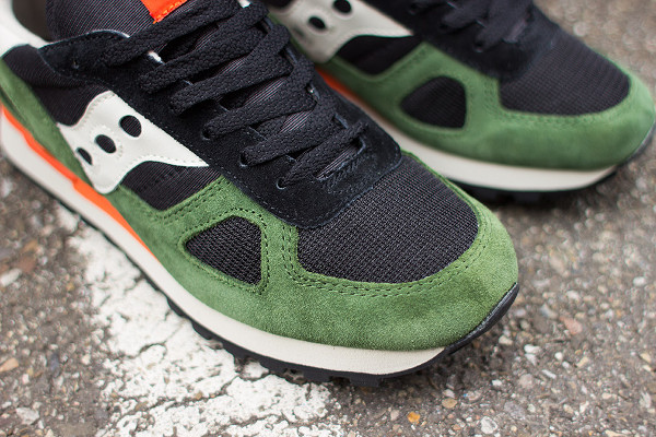 saucony shadow original black green 