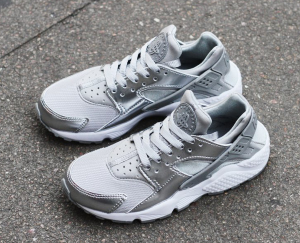 huarache argenté femme
