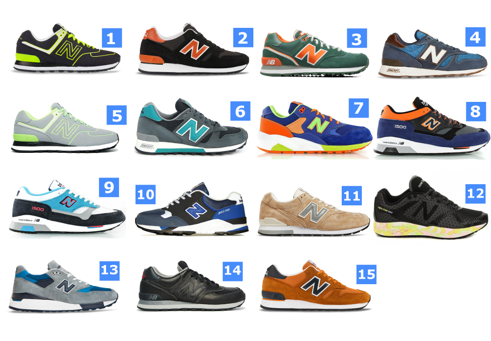 tous les modeles new balance