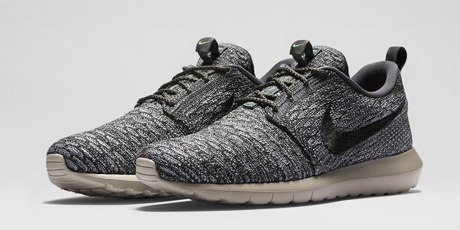 roshe run flyknit light charcoal