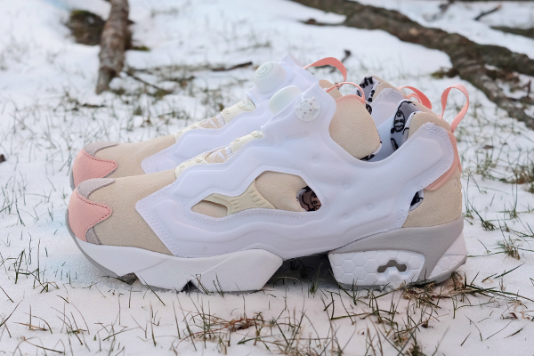 reebok instapump blanche