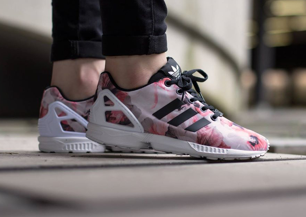 zx flux adidas black and pink