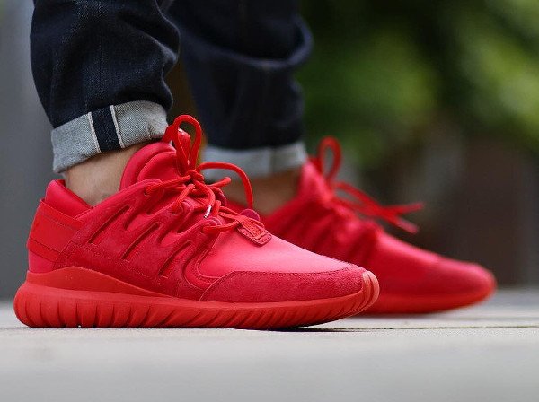 adidas tubular femme rouge