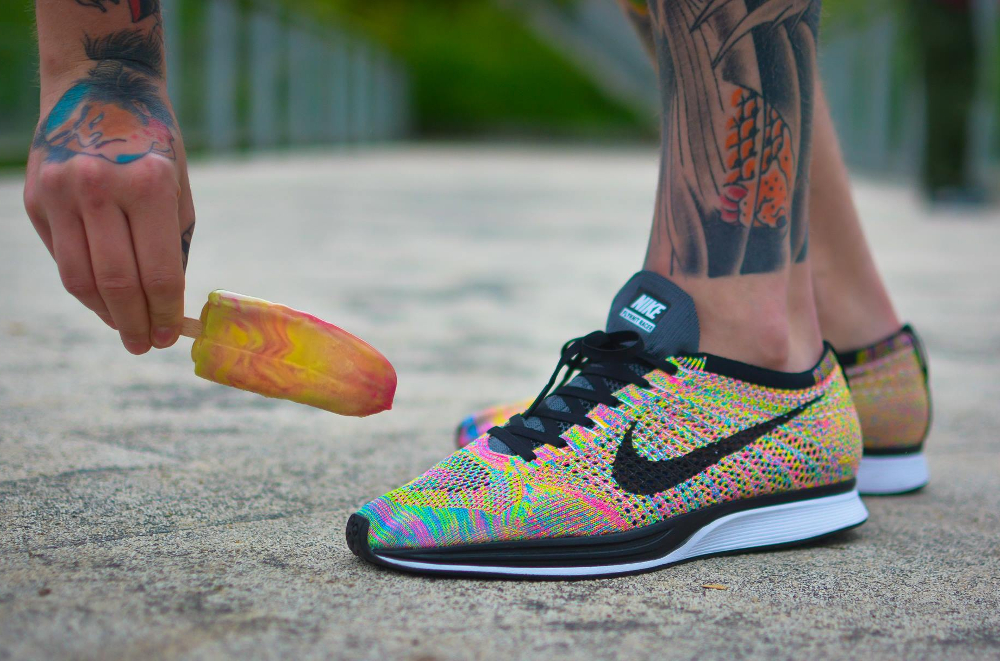 buy nike flyknit multicolor