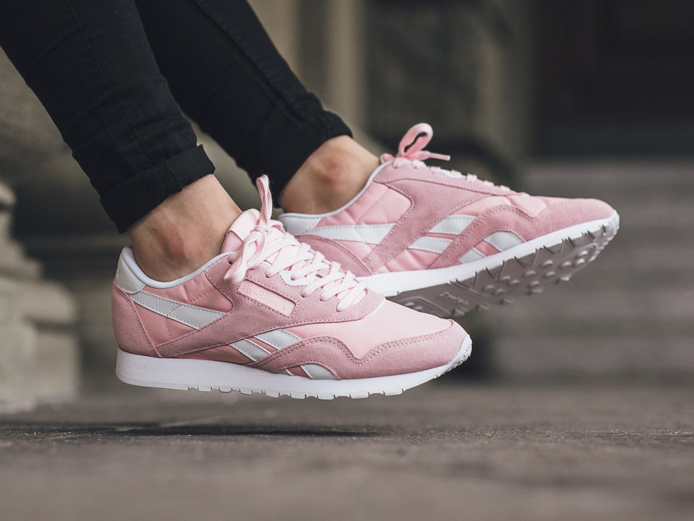 reebok classic nylon rose pale