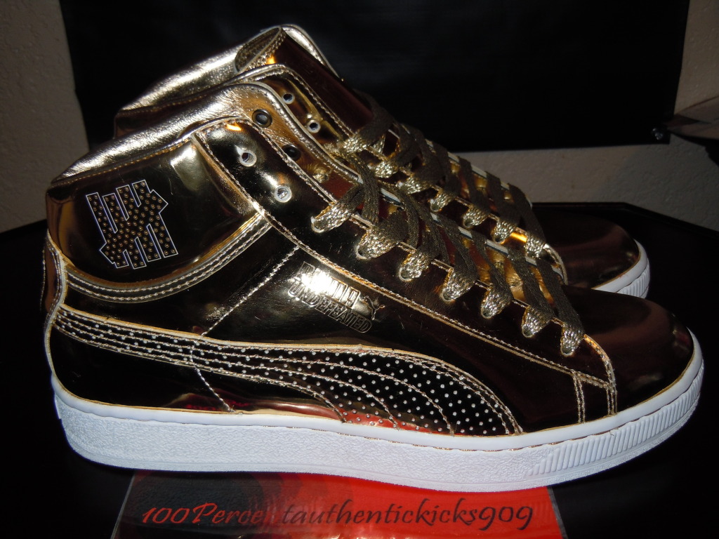 puma undefeated 24k gold