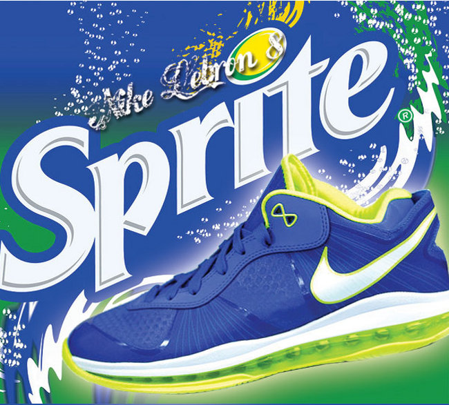 Nike Lebron 8 V/2 Low "Sprite"