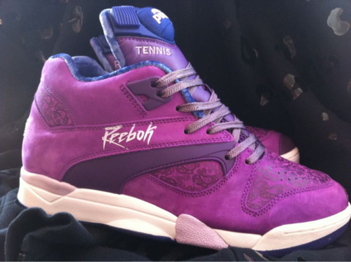 reebok pump purple rain