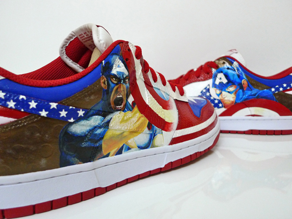 captain america nike sb