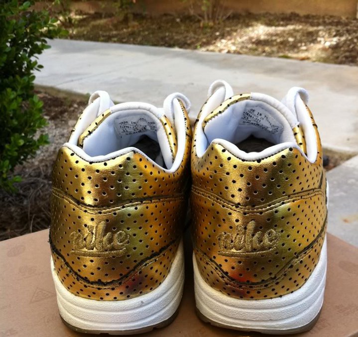  Nike Air Max 1 Gold Perforated Medals Olympic