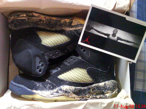 Air Jordan 5 en état de putréfaction 