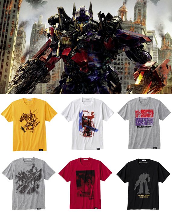 Tee shirts Uniqlo UT x Transformers : "Dark Of The Moon"