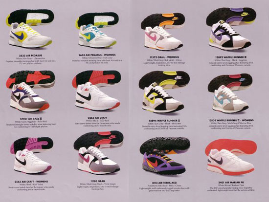 Catalogue Nike printemps 1991