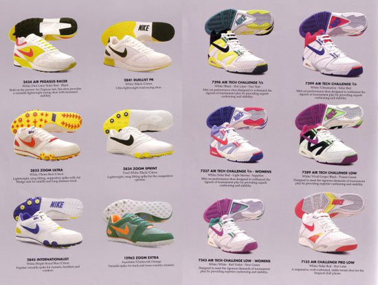 Catalogue Nike printemps 1991