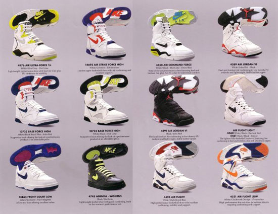 Catalogue Nike printemps 1991