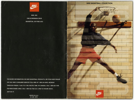 Catalogue Nike basketball printemps 1991