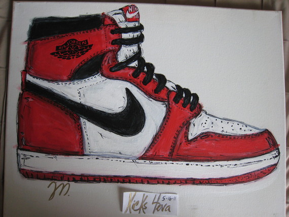 Facilitate frost do homework Art - Peintures en couleur de sneakers Air Jordan
