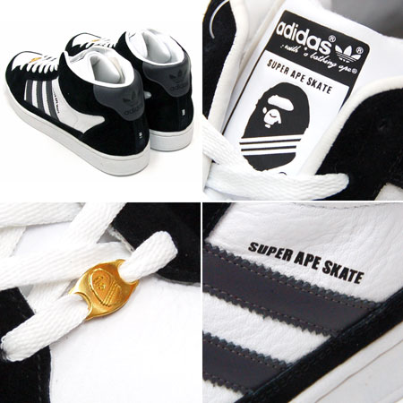 Adidas Super Ape Skate Black White