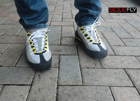 Nike Air Max 95 White / Tour Yellow Natural Grey 