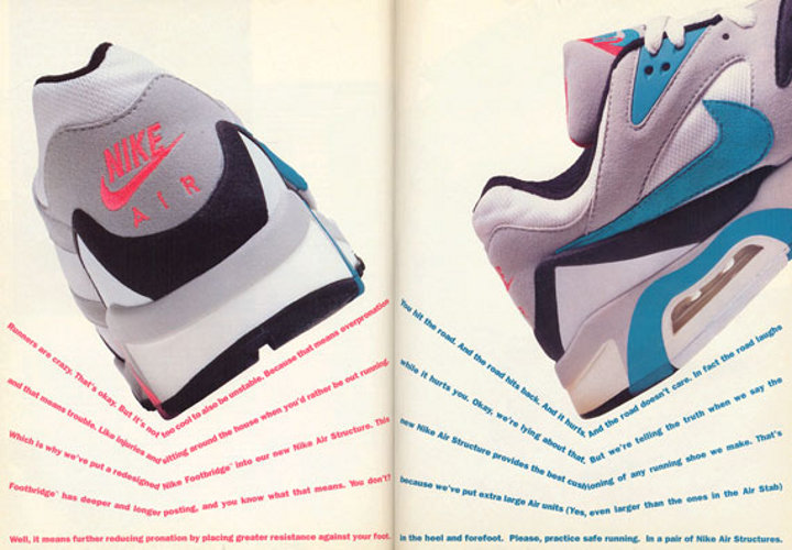 Publicité de la Nike Air Structure (1991)