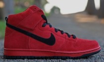 Nike Dunk High SB Red Suede - Devil