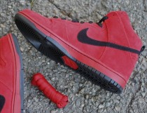 Nike Dunk High SB Red Suede - Devil