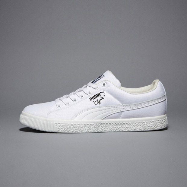 puma clyde blanche