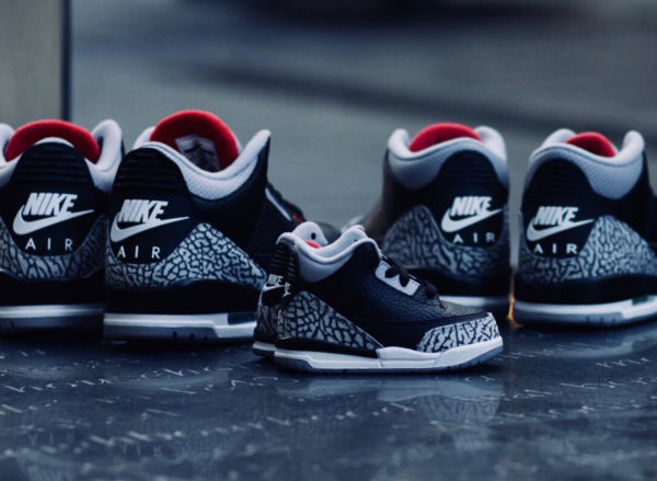 Air Jordan 3 Retro OG Noire Black Cement 2018 Nike Air