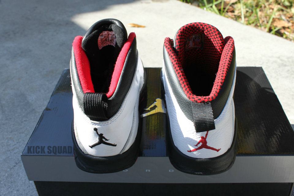 Comparatif entre la Air Jordan 10 Chicago 2012 et la version originale
