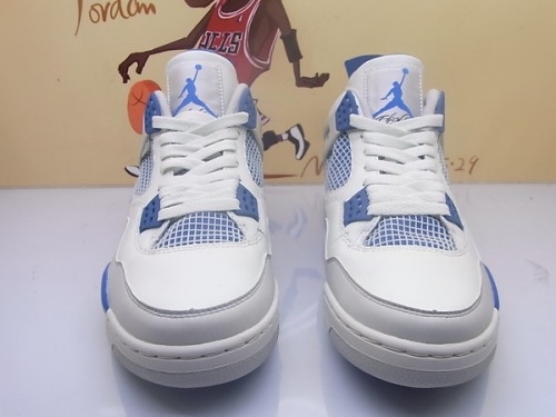 Air Jordan 4 Retro - White / Military Blue 