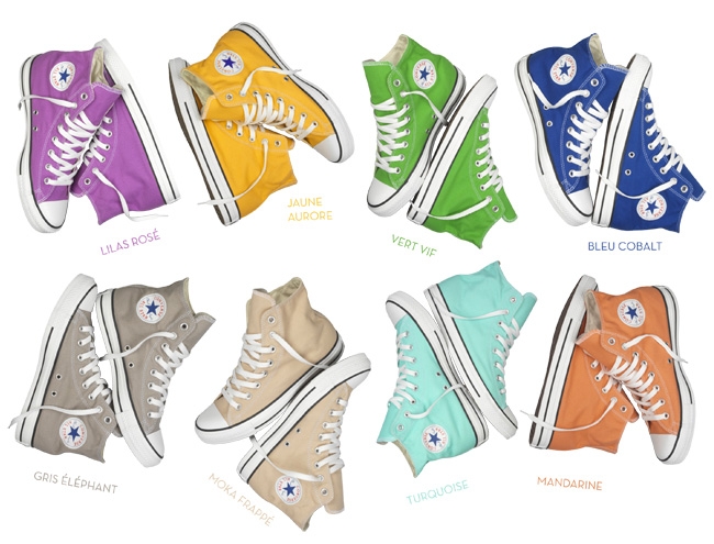 converse de couleur