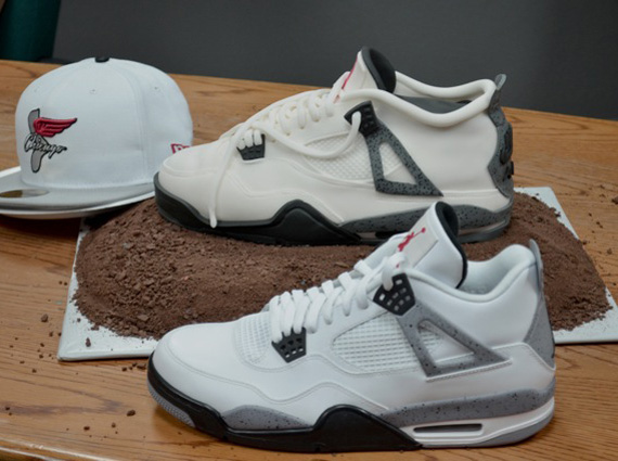 Gâteau Air Jordan 4 White Cement