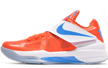 Chaussure de basket ball Nike Zoom kd team orange