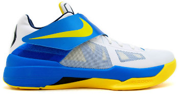 Nike Zoom KD 4 White Tour Yellow 