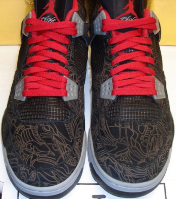 Air Jordan 4 Black/Gold Laser Michael Jordan 