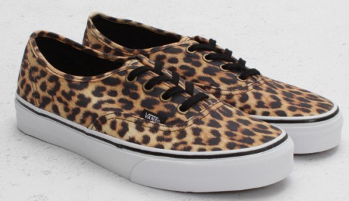 vans noir leopard