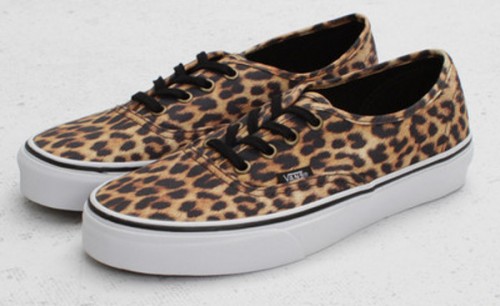 vans noir leopard