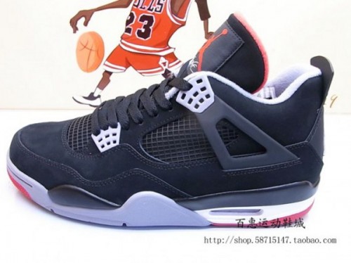 jordan 4 black fire red