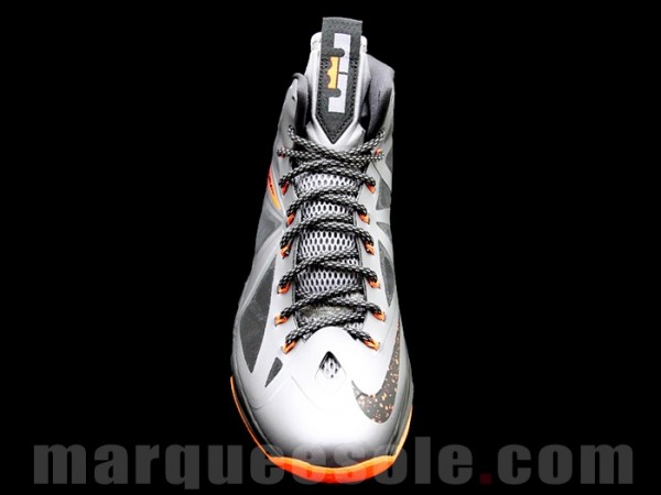 Nike Lebron 10 Silver Orange 