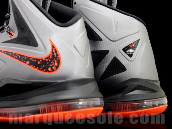 Nike Lebron 10 Silver Orange 