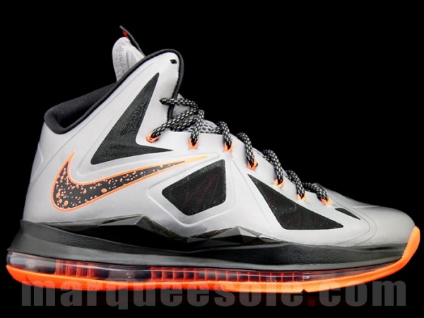 Nike Lebron 10 Silver Orange 