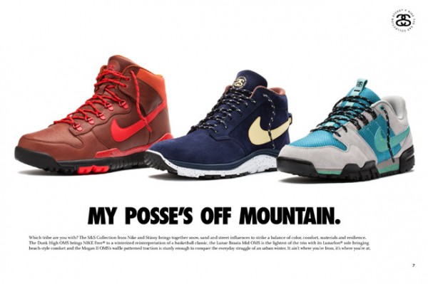 Nike & Stussy : Dunk High OMS, Mogan II et Lunar Braata