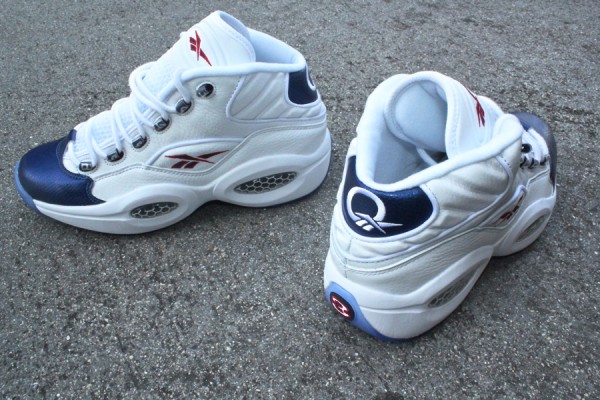 Reebok Question Mid White/Pearlized Navy