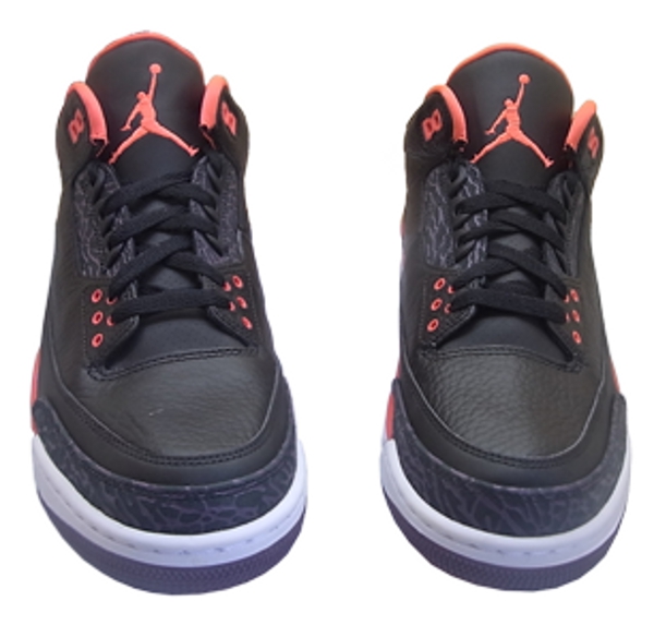 Air Jordan 3 Black Bright crimson