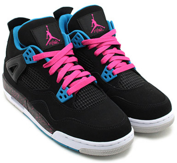 Air Jordan 4 Black Vivid Pink