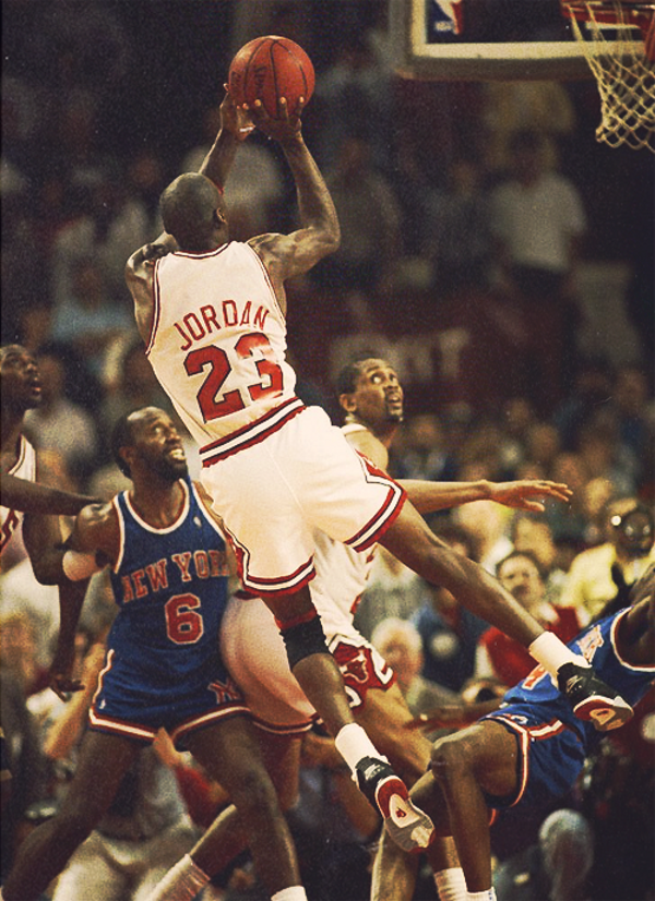Michael Jordan en Air Jordan 4 Bred