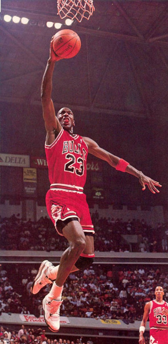 Michael Jordan en Air Jordan 4 Bred